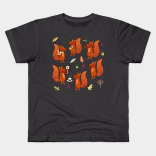 Squirrel Party Kids T-Shirt